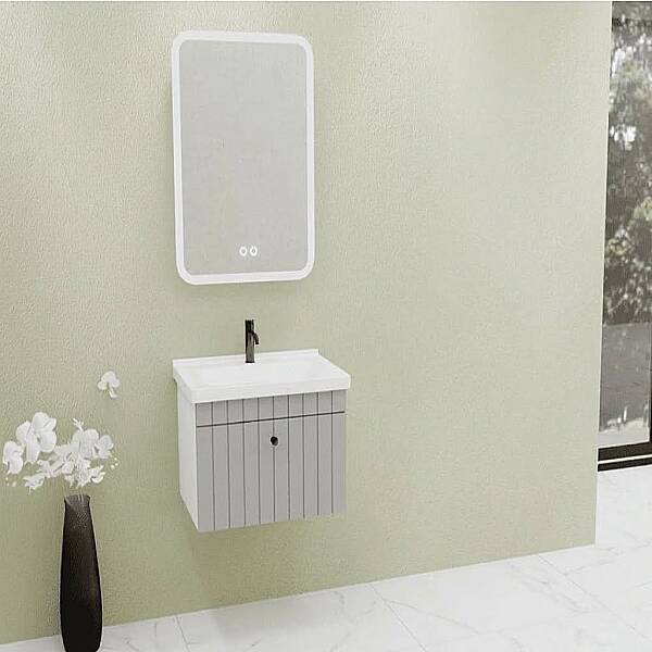 Aquanil Alice Banyo Dolabı Takımı 65 cm Gri - 1