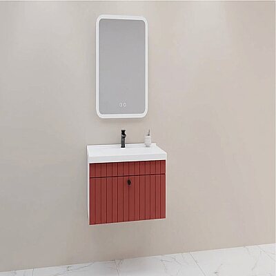 Aquanil Alice Banyo Dolabı Takımı 80 cm Kiremit - AQUANİL