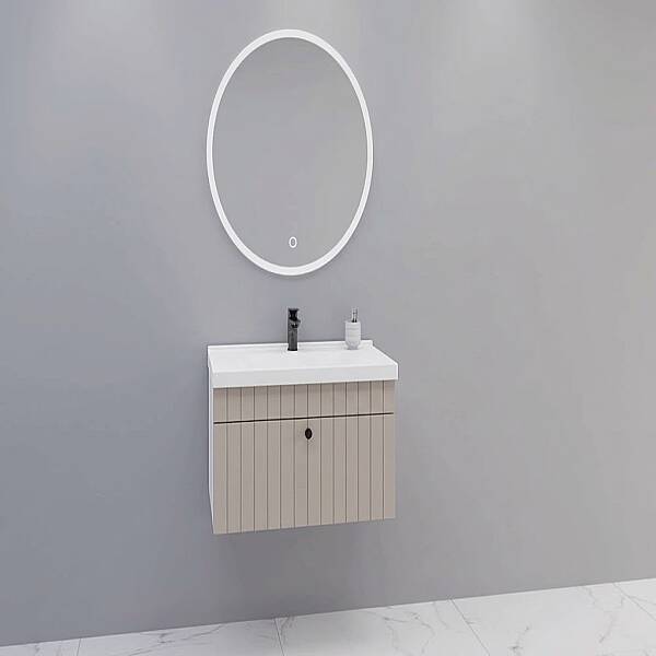 Aquanil Alice Banyo Dolabı Takımı 80 cm Krem - 1