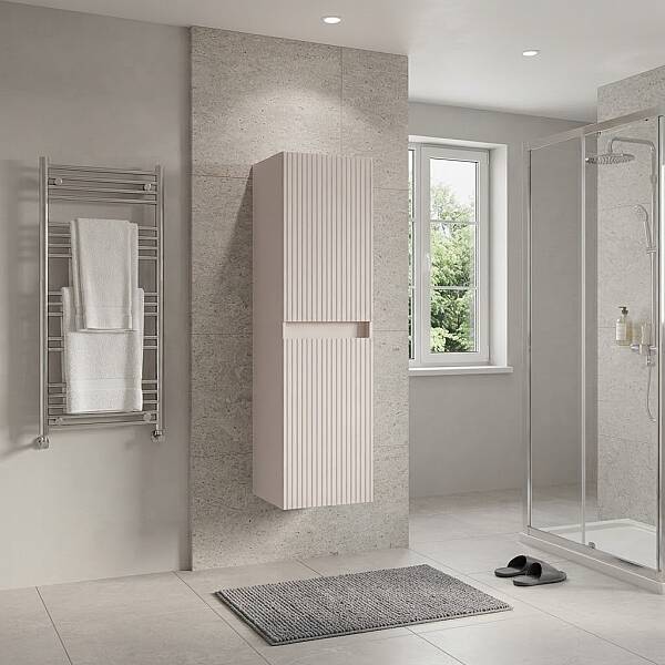Aquanil Almonde Banyo Boy Dolabı 40 cm Krem - 1