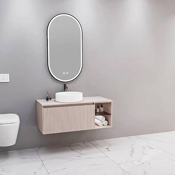 Aquanil Almonde Banyo Dolabı 100 cm Krem - 1