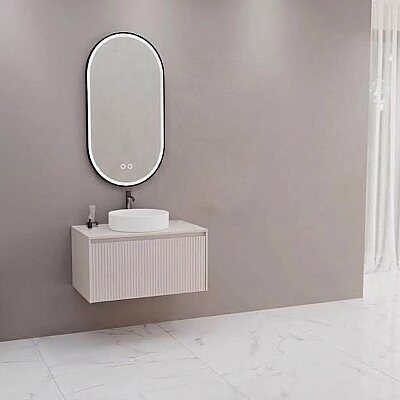 Aquanil Almonde Banyo Dolabı 80 cm Krem - AQUANİL