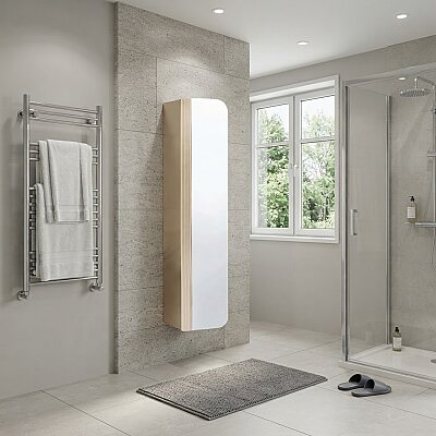 Aquanil Ardino Banyo Boy Dolabı 35cm Vizon/Kayın - AQUANİL