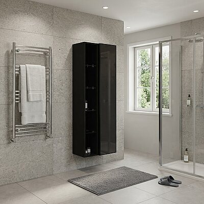 Aquanil Aston Banyo Boy Dolabı 54cm Siyah - AQUANİL