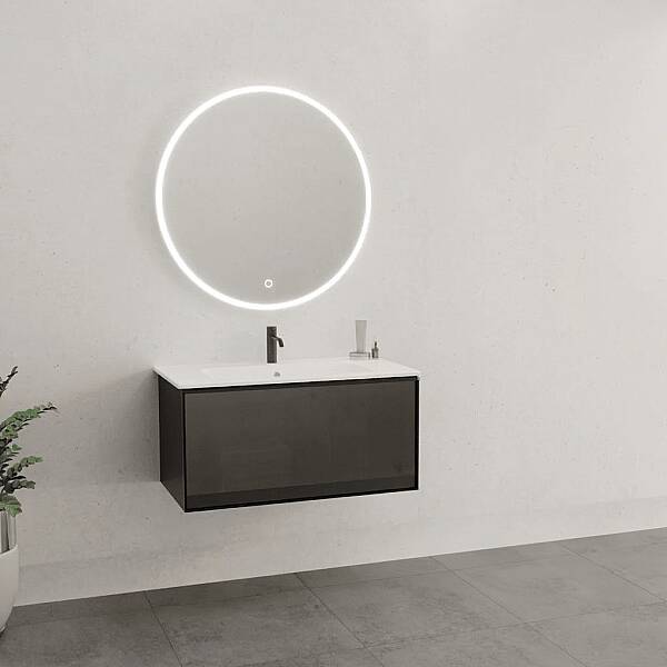 Aquanil Aston Banyo Dolap Takımı 80cm Siyah - 1