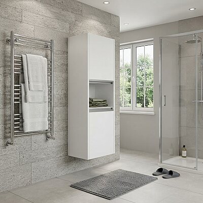 Aquanil Begonya Banyo Boy Dolabı 40 cm Beyaz - AQUANİL