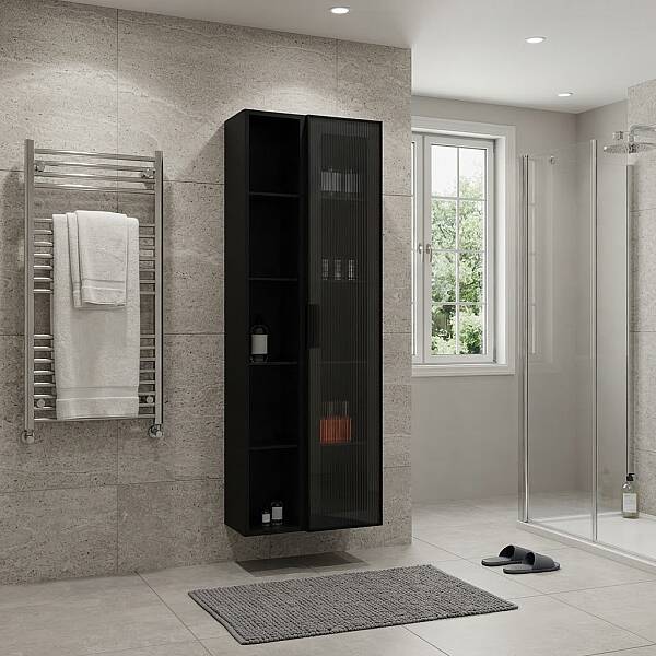 Aquanil Evora Banyo Boy Dolabı 54cm Siyah - 1