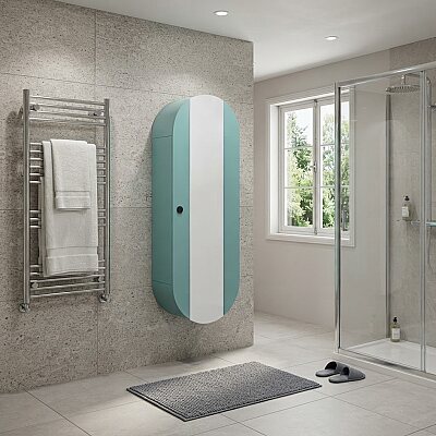 Aquanil Fantasia Banyo Boy Dolabı 50cm Adaçayı Yeşili - AQUANİL