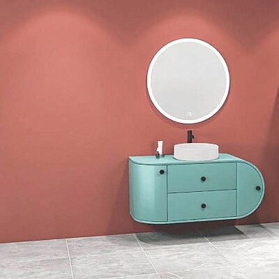 Aquanil Fantasia Banyo Dolap Takımı 115cm Adaçayı Yeşili - AQUANİL
