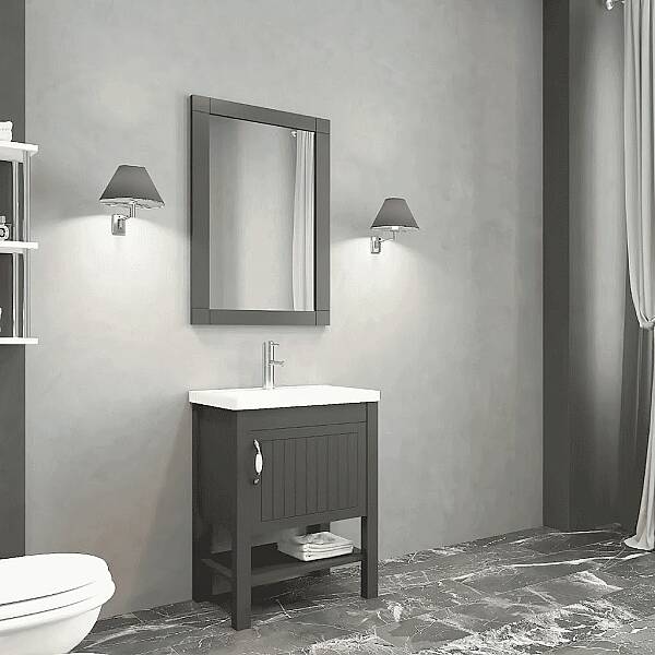 Aquanil Helen Banyo Dolap Takımı 65cm Antrasit - 1