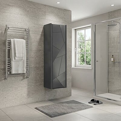 Aquanil Kiev Banyo Boy Dolabı 40 cm Antrasit - AQUANİL