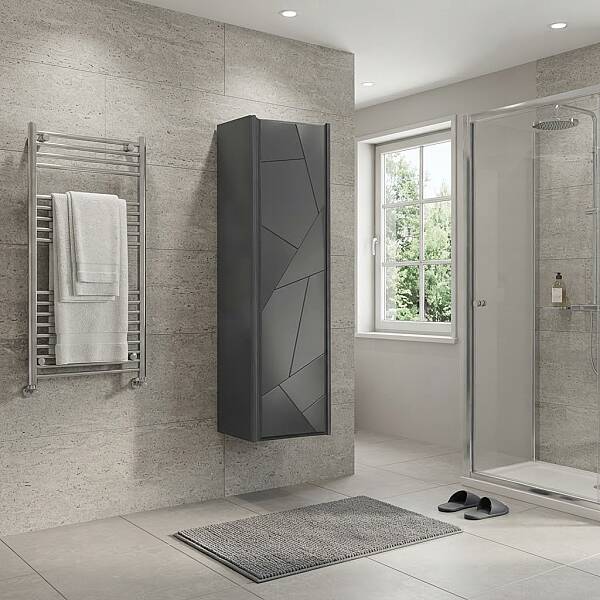 Aquanil Kiev Banyo Boy Dolabı 40 cm Antrasit - 1
