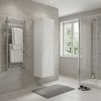 Aquanil Kiev Banyo Boy Dolabı 40 cm Beyaz - AQUANİL