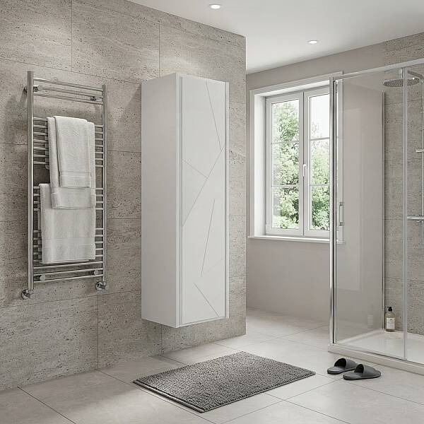 Aquanil Kiev Banyo Boy Dolabı 40 cm Beyaz - 1