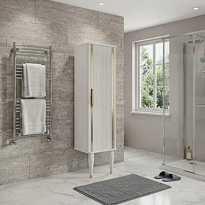 Aquanil Laura Banyo Boy Dolabı 44.5 cm Beyaz - AQUANİL