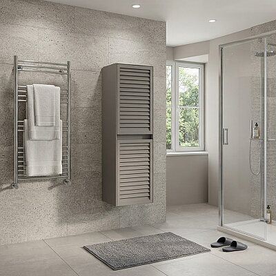 Aquanil Linze Banyo Boy Dolabı 40cm Antrasit - AQUANİL