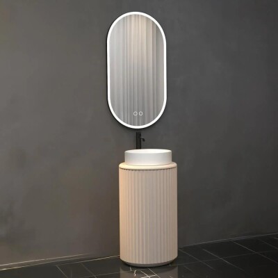 Aquanil Lotus Banyo Dolabı 44 cm Vizon