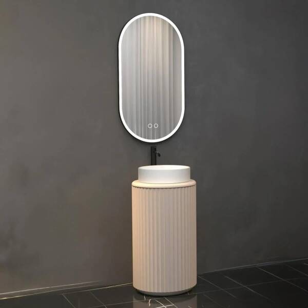 Aquanil Lotus Banyo Dolabı 44 cm Vizon - 1
