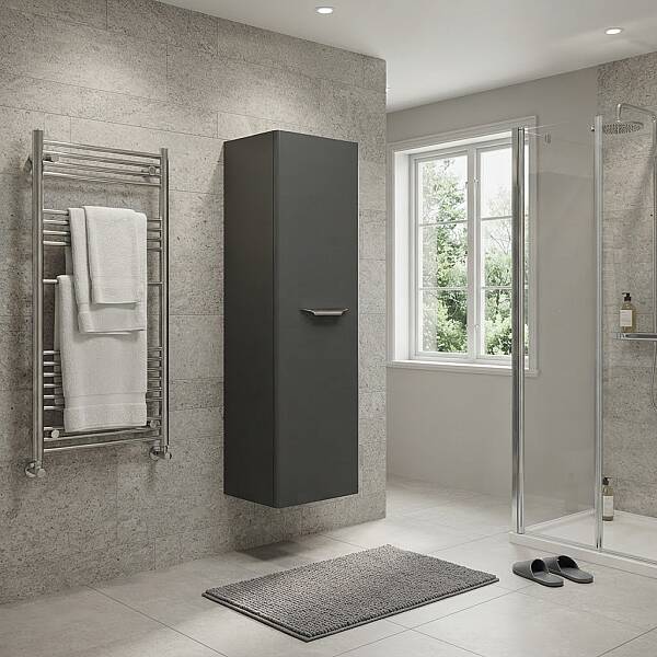 Aquanil Maria Banyo Boy Dolabı 40 cm Antrasit - 1