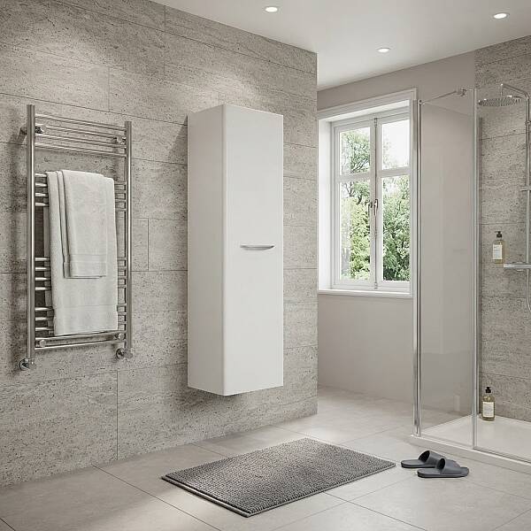 Aquanil Maria Banyo Boy Dolabı 40 cm Beyaz - 1