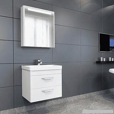 Aquanil Maria Banyo Dolap Takımı 60cm Beyaz - AQUANİL