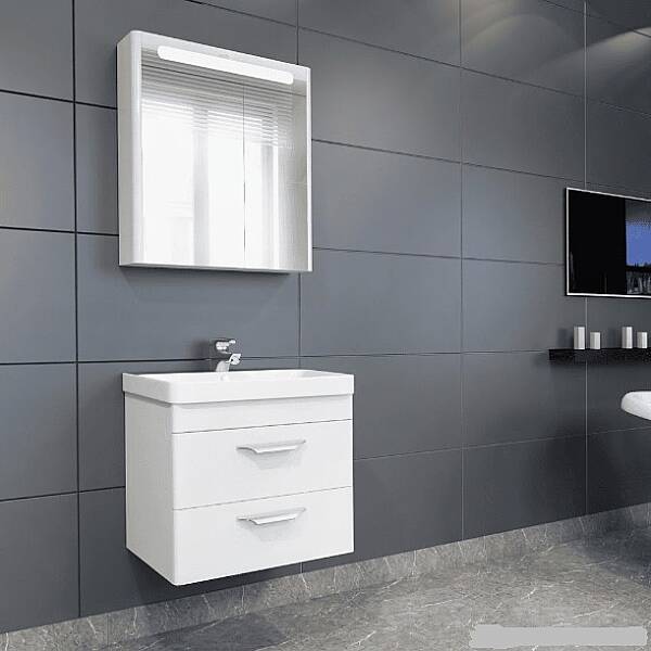 Aquanil Maria Banyo Dolap Takımı 60cm Beyaz - 1