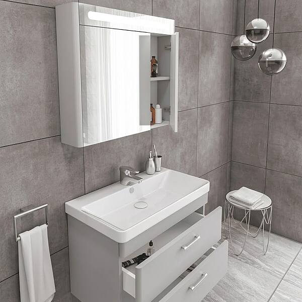 Aquanil Maria Banyo Dolap Takımı 60cm Gri - 2