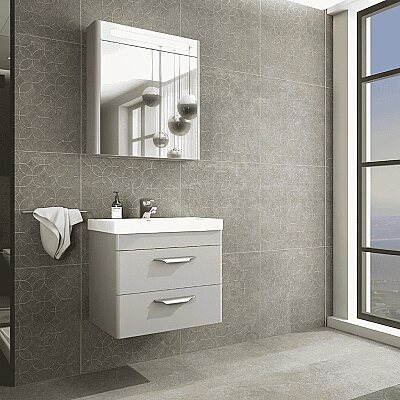 Aquanil Maria Banyo Dolap Takımı 60cm Gri - AQUANİL