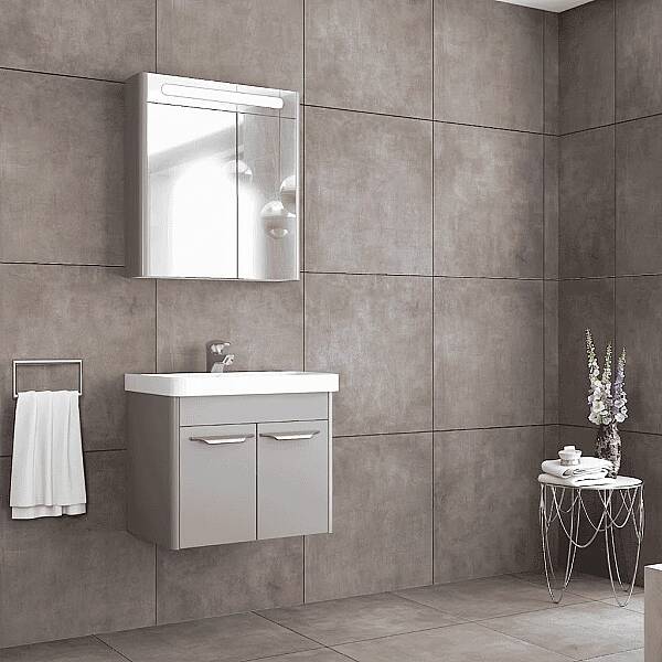 Aquanil Mauna Banyo Dolap Takımı 60cm Gri - 1