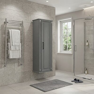 Aquanil Milano Banyo Boy Dolabı 43 cm Antrasit - AQUANİL