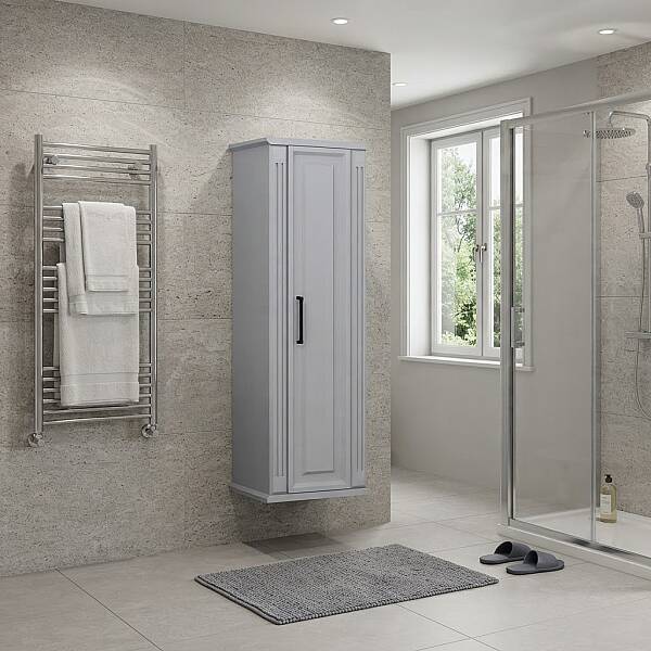 Aquanil Milano Banyo Boy Dolabı 43 cm Gri - 1