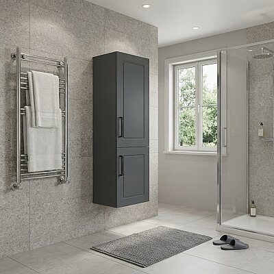 Aquanil Monaco Banyo Boy Dolabı 40 cm Antrasit - 1