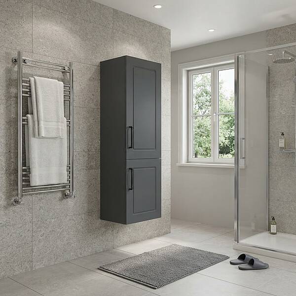Aquanil Monaco Banyo Boy Dolabı 40 cm Antrasit - 1