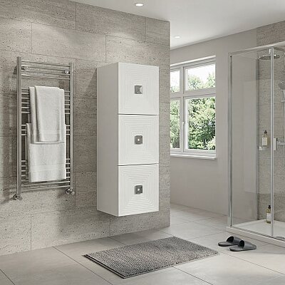 Aquanil Mostar Banyo Boy Dolabı 40 cm Beyaz - AQUANİL