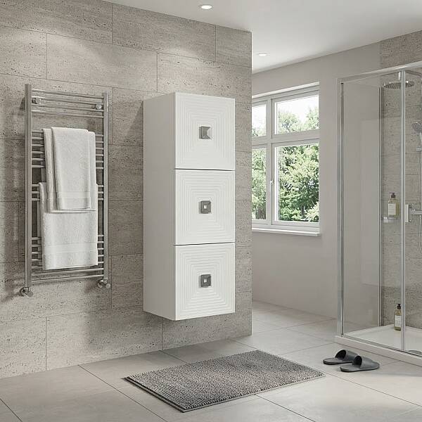 Aquanil Mostar Banyo Boy Dolabı 40 cm Beyaz - 1