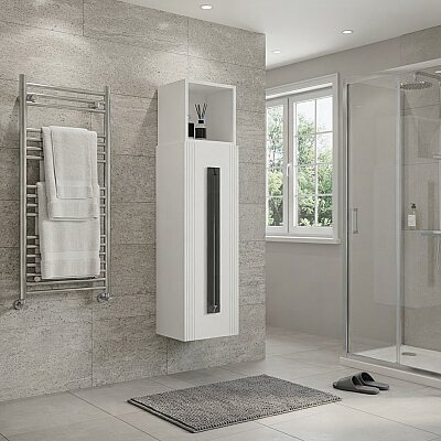 Aquanil Nueva Banyo Boy Dolabı 32 cm Beyaz - AQUANİL