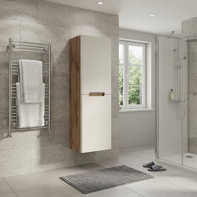 Aquanil Olimpia Banyo Boy Dolabı 40 cm Dorado-Beyaz - AQUANİL