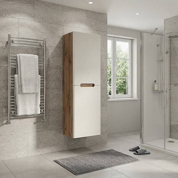 Aquanil Olimpia Banyo Boy Dolabı 40 cm Dorado-Beyaz - 1