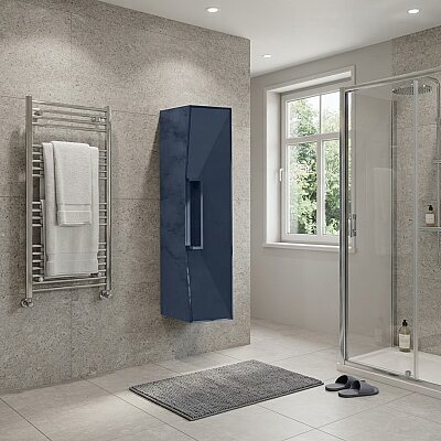 Aquanil Omente Banyo Boy Dolabı 25 cm Lacivert - AQUANİL