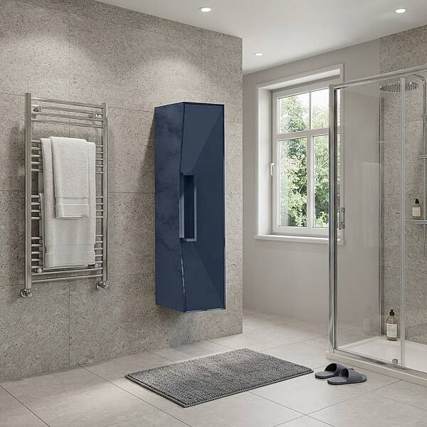 Aquanil Omente Banyo Boy Dolabı 25 cm Lacivert - 1