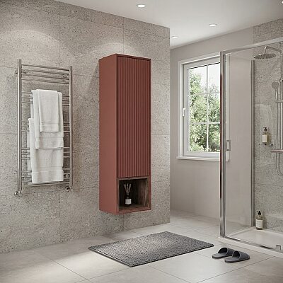 Aquanil Parma Banyo Boy Dolabı 36cm Bordo/Kaman Ceviz - AQUANİL