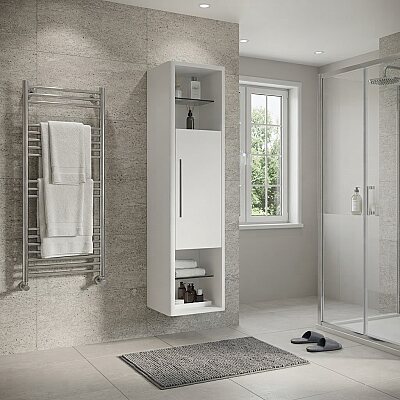 Aquanil Prestige Banyo Boy Dolabı 39 cm Beyaz - AQUANİL
