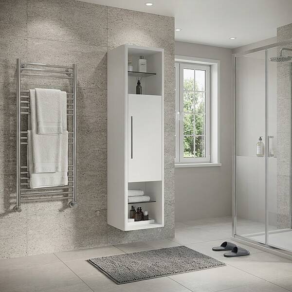 Aquanil Prestige Banyo Boy Dolabı 39 cm Beyaz - 1
