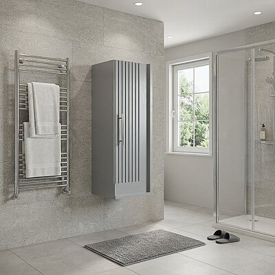 Aquanil Sagra Banyo Boy Dolabı 32 cm Gri - AQUANİL