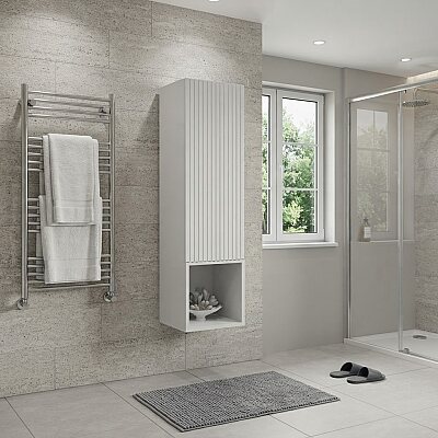 Aquanil Valisso Banyo Boy Dolabı 35 cm Gri - AQUANİL