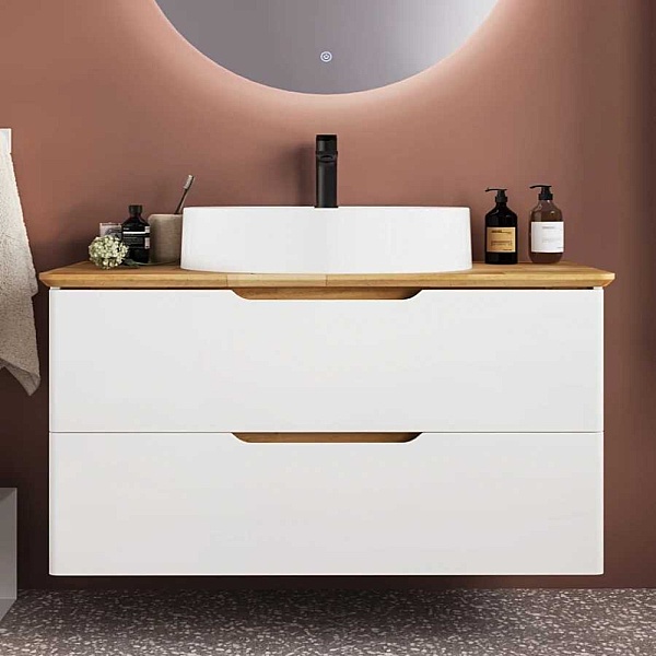 Badella Belen Banyo Dolap Takımı 100cm Beyaz BELEN 55100 V54 - 2