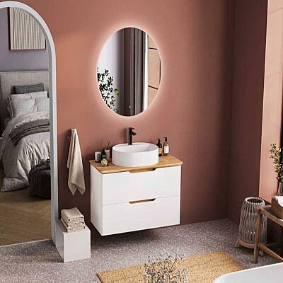 Badella Belen Banyo Dolap Takımı 100cm Beyaz BELEN 55100 V54 - BADELLA
