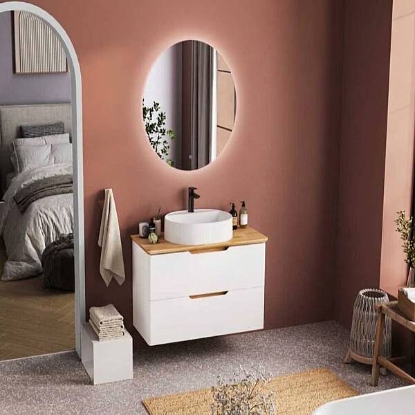 Badella Belen Banyo Dolap Takımı 100cm Beyaz BELEN 55100 V54 - 1