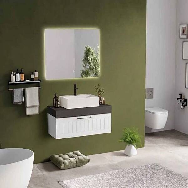 Badella Beta Banyo Dolap Takımı 100cm Beyaz BETA 28100 V51 - 1