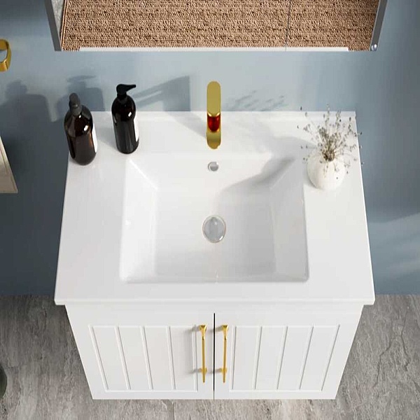 Badella Beta Banyo Dolap Takımı 85cm Beyaz BETA 5585 VK54 - 2